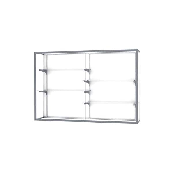 Champion Wall Case Display 72x48x16, White, Satin