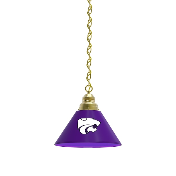 Kansas State Pendant Light, Brass Fixture