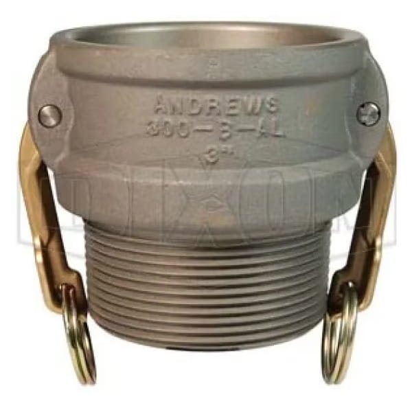 Type B Cam and Groove Coupler, 6 in Nominal, Female Coupler x MNPT End Style, Aluminum, Domestic