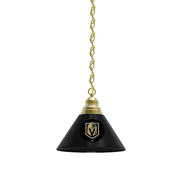 Vegas Golden Knights Pendant Light, Brass Fixture