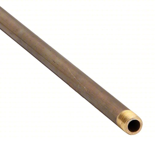 3/4" MNPT x 3 ft. TBE Red Brass Pipe Sch 80