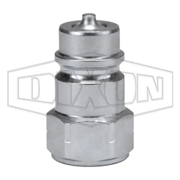 AG Series Agricultural Poppet Valve Plug, 3/4-16 Nominal, Female O-Ring Boss End Style, Steel