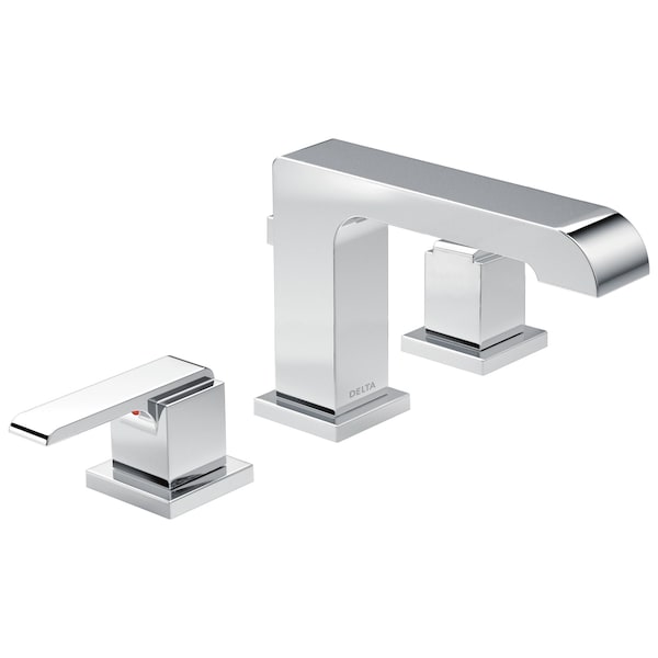 3-hole 4-16" installation Hole Widespread Lavatory Faucet, Chrome