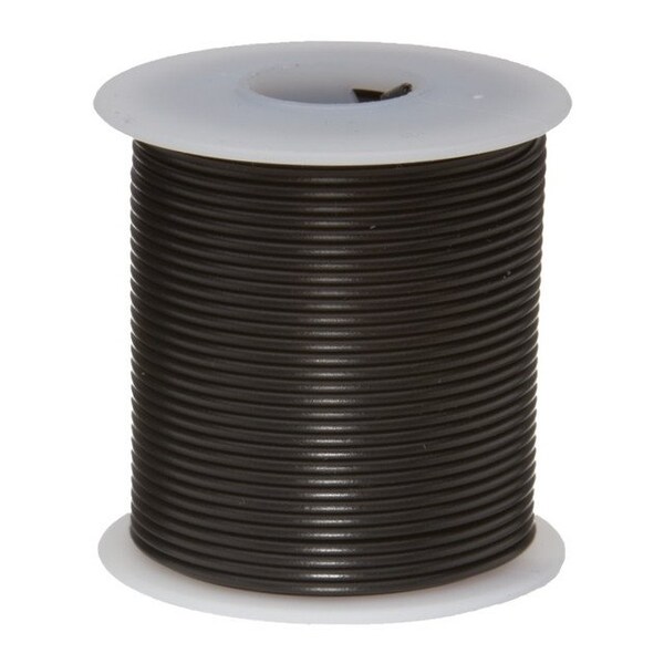 Hookup Wire, CSA TEW (UL 1015), 22 AWG, Bare Copper, Gray, 25 ft