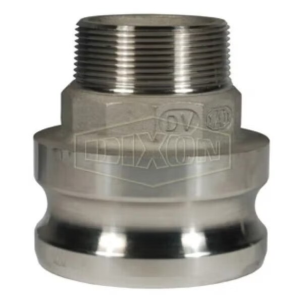 Type F Cam and Groove Reducing Adapter, 1-1/2 x 3 in, Male Adapter x MNPT, 316 SS, Domestic