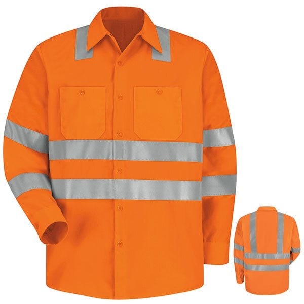 Ls Hi-Viz Workshirt - Ansi Class 3, 3XL