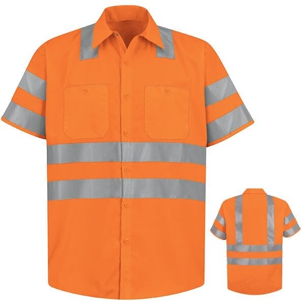 Ss Hi-Viz Workshirt - Ansi Class 3, L