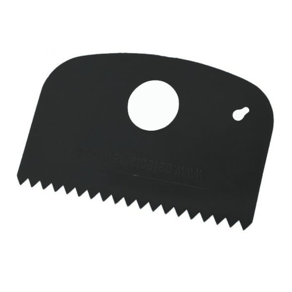 Detectable Scraper - Small Flexi Serrated Edge Black