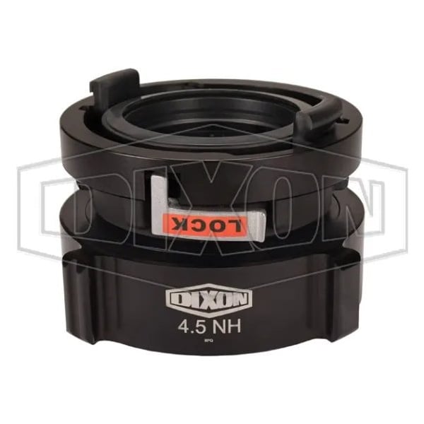 Rocker Lug Adapter with Buna-N Gasket, 4 x 4-1/2 in Nominal, Storz x Female NST NH Swivel End Styl