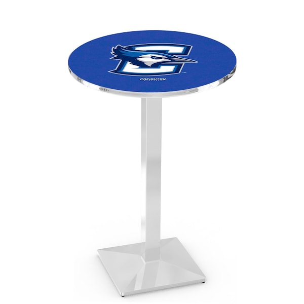 42" Chrome Creighton Pub Table, 36" dia. Top