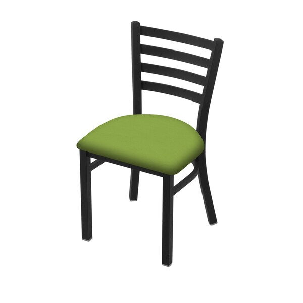 400 Jackie 18" Chair with Black Wrinkle Finish and Canter Kiwi Green Seat