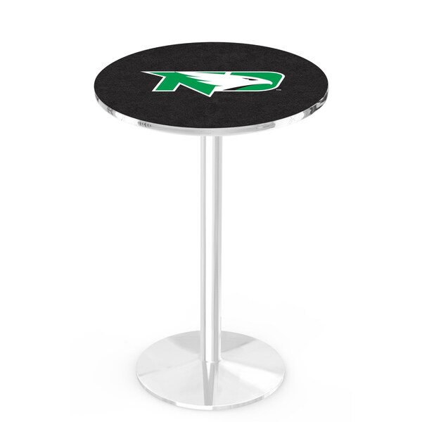 42" Chrome North Dakota Pub Table, 36" dia. Top