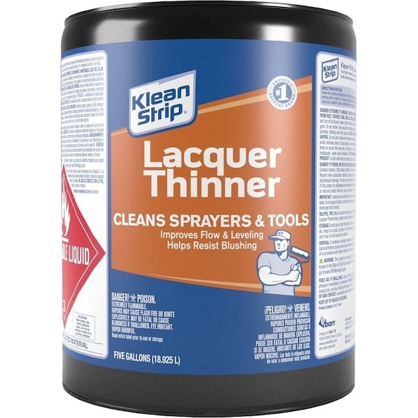 Klean Strip CML170 Lacquer Thinner, 5 gal Can