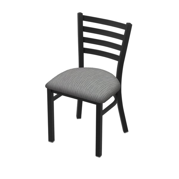 400 Jackie 18" Chair with Black Wrinkle Finish and Graph Alpine Seat