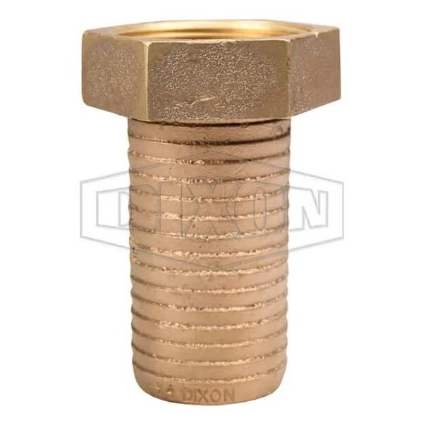 Long Shank Coupling, 1-1/2 in Nominal, Female NST x Hose End Style, Domestic