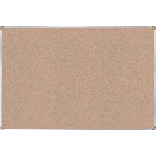 VIC Cork Bulletin Board with Euroframe Design 36"x48" Blanched Almond