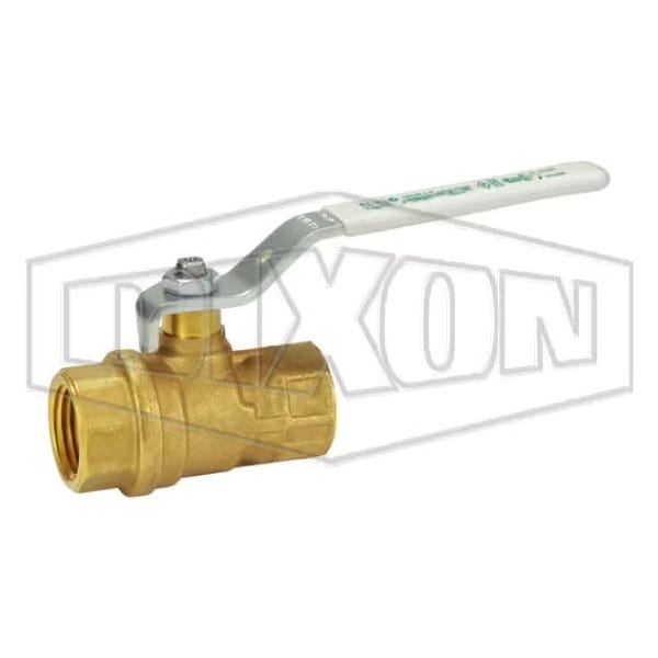 Ball Valve, 1/2 in Nominal, FNPT End Style, Brass Body, Full Port, PTFE Seat/Double O-Ring Softgoods