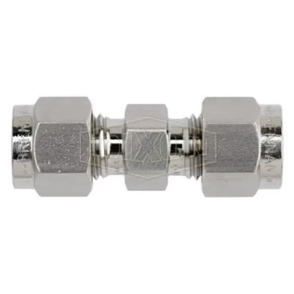 The Right Connection Instrumentation Union, 3/8 x 1/4 in Nominal, Tube End Style, 316 SS, Domestic