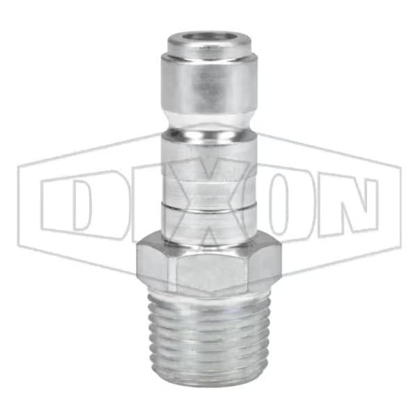 J Series Tru-Flate Automatic Quick Disconnect Pneumatic Nipple, 3/4-14 x 1/2 in Nominal, 500 psi Pre