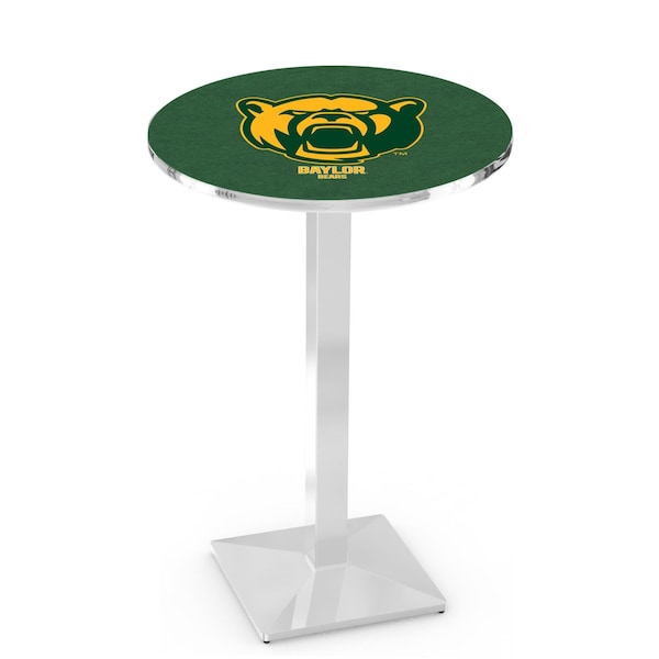 42" Chrome Baylor Pub Table, 36" dia. Top