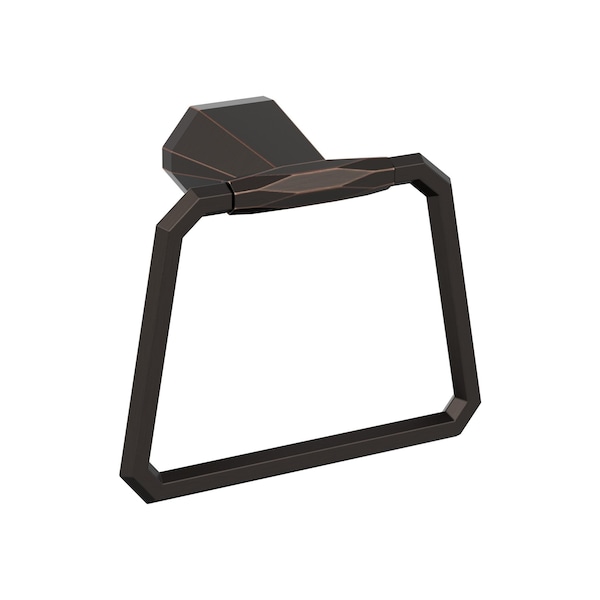 St. Vincent Oil Rubbed Bronze Contemporary 5-9/16 in 141 mm Length Towel Ring