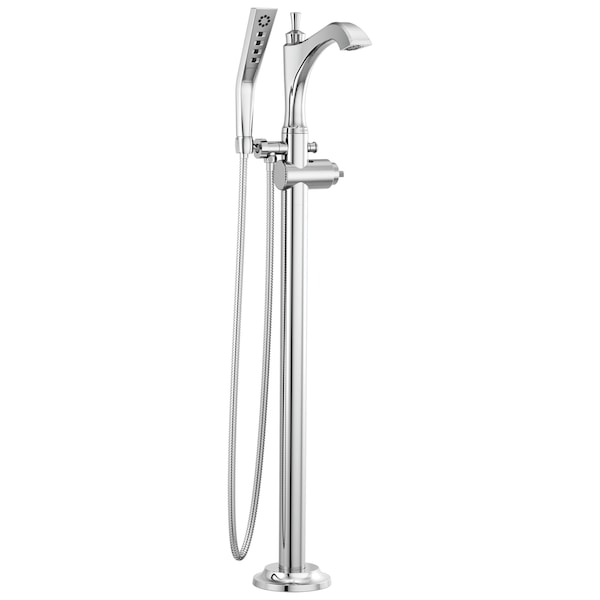 Dorval Single Handle Floor Mount Tub Filler Trim - Less Handle