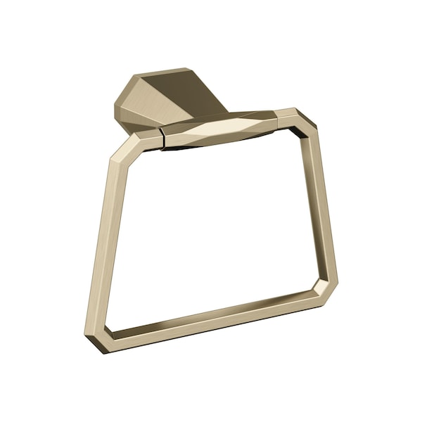St. Vincent Golden Champagne Contemporary 5-9/16 in 141 mm Length Towel Ring