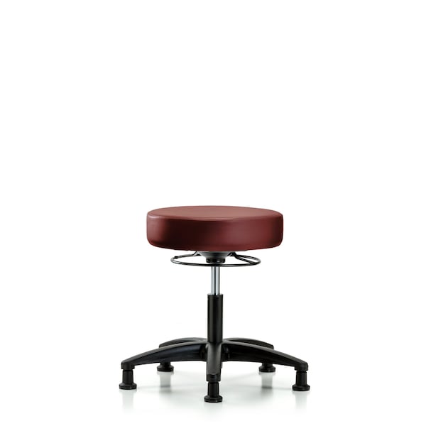 Vinyl Stool, Desk, Glides, Taupe