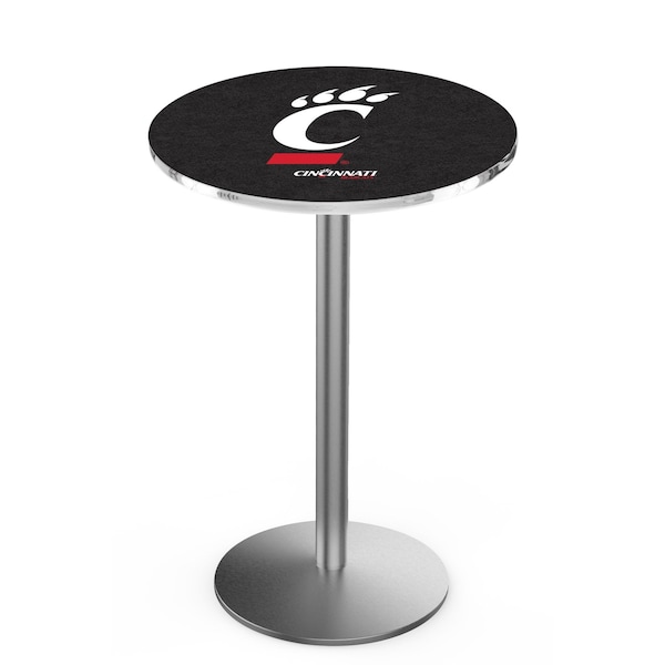 42" Stainless Steel Cincinnati Pub Table, 36" dia. Top