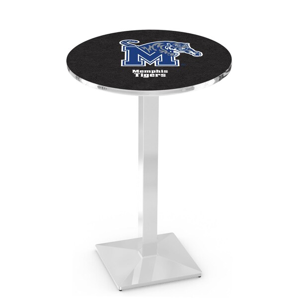 42" Chrome Memphis Pub Table, 36" dia. Top