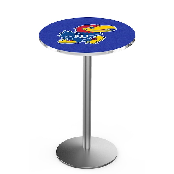 42" Stainless Steel Kansas Pub Table, 36" dia. Top