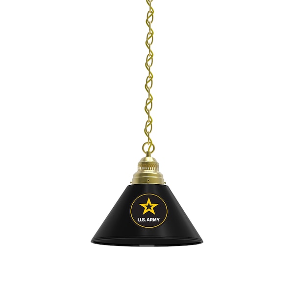 U.S. Army Pendant Light, Brass Fixture