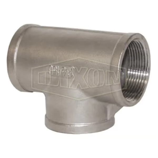 Threaded Pipe Tee, 3/4 in, FNPT, 150 lb, 316 SS, Domestic