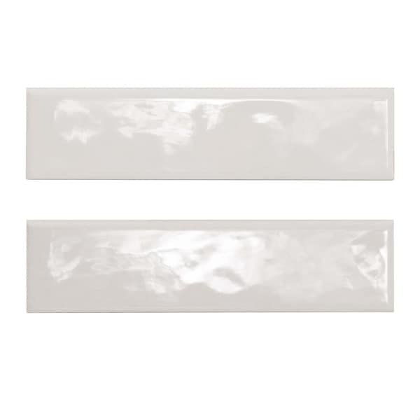 Renzo Dove  3" X 12" Glossy Ceramic  Bullnose Wall Tile, PK22
