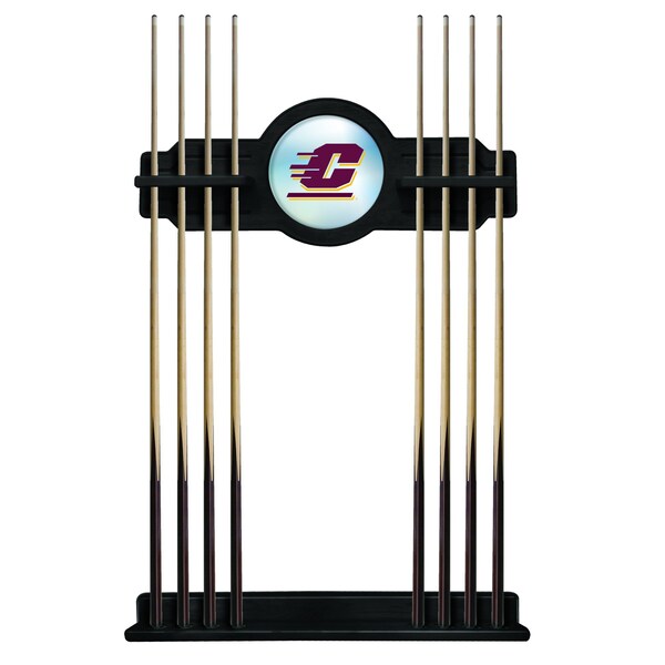 Central Michigan Cue Rack in Black Finish