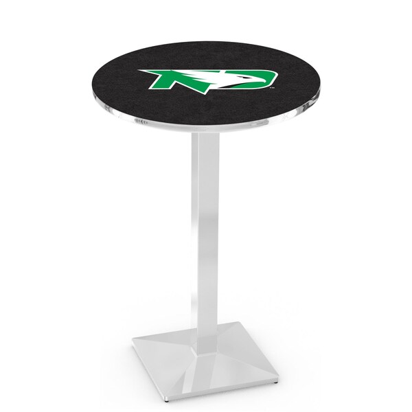 42" Chrome North Dakota Pub Table, 36" dia. Top