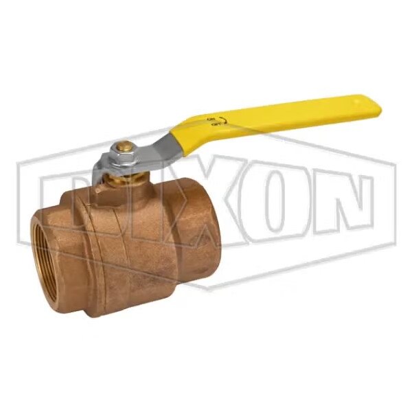 Ball Valve, 2 in Nominal, FNPT End Style, Bronze Body, Full Port, RPTFE Seat/Stem Packing Softgoods