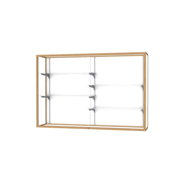 Champion Wall Case Display 72x48x16, White, Champange