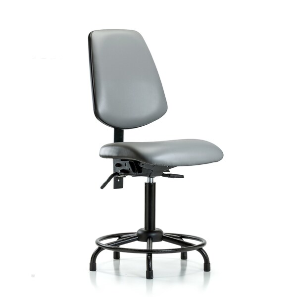 Vinyl Chair, Med Bench, Round Tube Base, Med Back, Tilt, Glides, Sterling