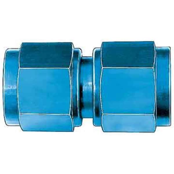 -8 AN Female, Swivel, Aluminum, Blue, Single