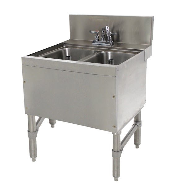 Prestige Underbar Sink Unit 2-compartment 24 in.W x 25 in.D x 36 in.H