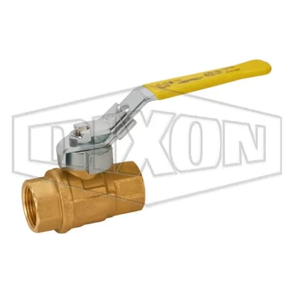 FBLV Imported Ball Valve, 3/4 in Nominal, FNPT End Style, Brass Body, PTFE Seat/Seal/Thrust Washer S