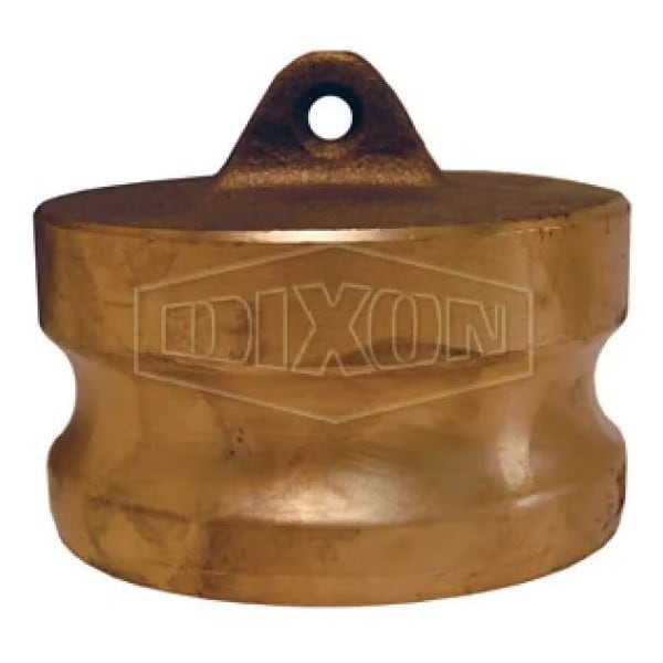 Boss-Lock Type DP Cam and Groove Dust Plug, 6 in Nominal, Brass, Domestic