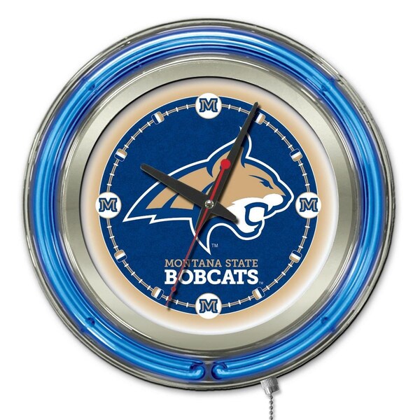 Montana State University Double Neon 15" Clock