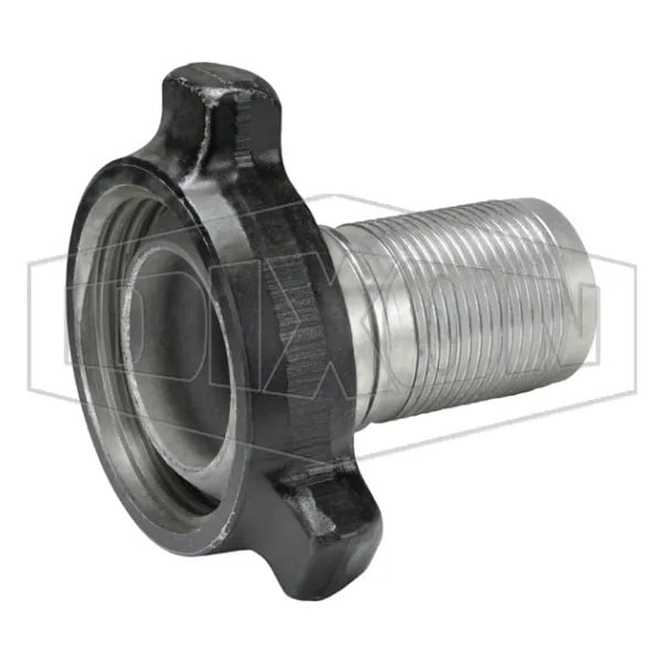 FIG 100 1 pc Male Frac Fitting with Nut and O-Ring, 4 in Nominal, Iron/Steel/Forged Steel Nut, Domes