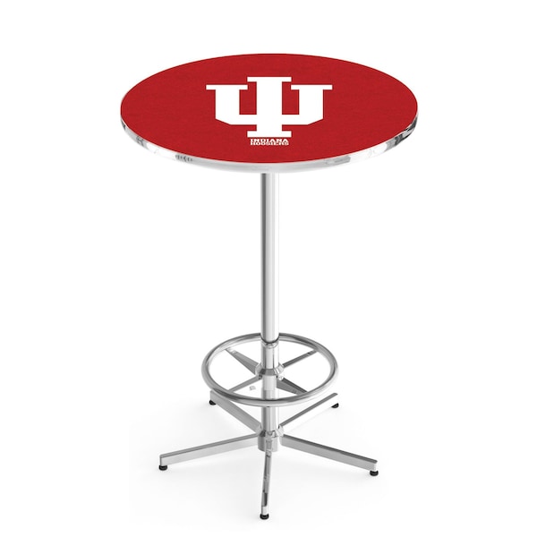 42" Chrome Indiana Pub Table, 36" dia. Top