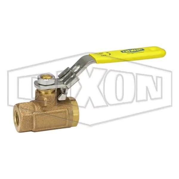 Ball Valve, 1/4 in Nominal, FNPT End Style, Brass Body, Full Port, RPTFE Stem Softgoods, Domestic