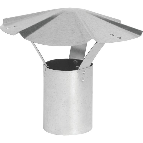 CAP RAIN SHANTY 6IN GALV STEEL