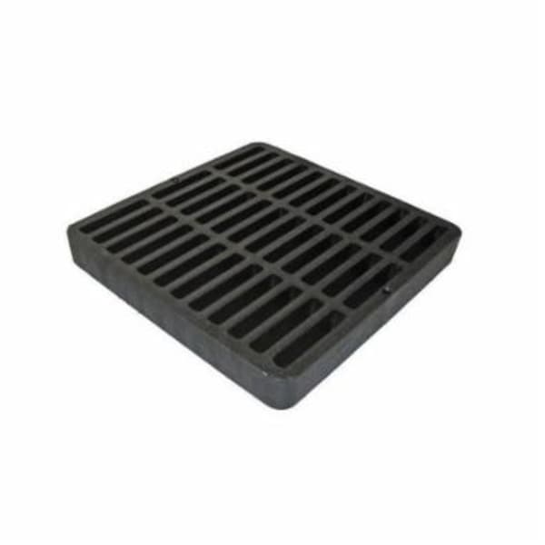 DrainTech 0902SDB Drain Grate, 5/16 in Grate Opening, 27.29 sq-in Open Surface Area, 9 in L, 9 in W