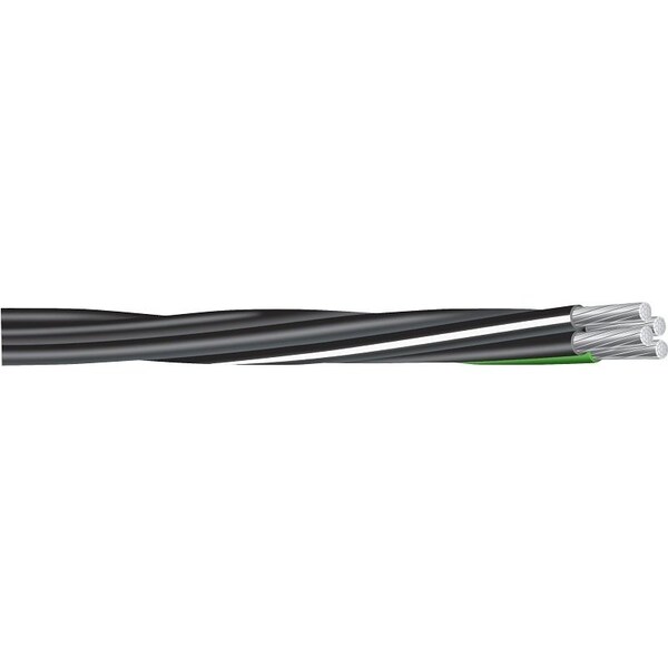 Compact Stranded 8000 Service Entrance Cable, 4 Conductor, Aluminum Conductor, 600 V